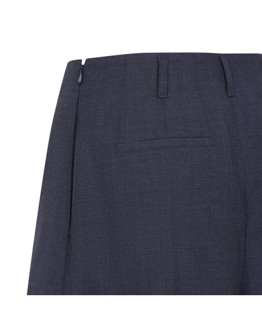 Givenchy Blue Solid Shorts