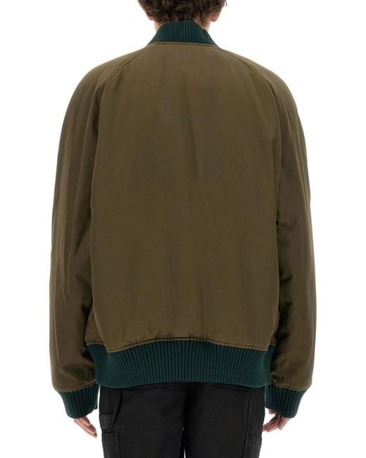 Burberry Green Reversible Bomber Jacket for men