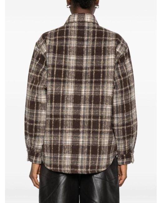 DUNST Brown Checked Shirt