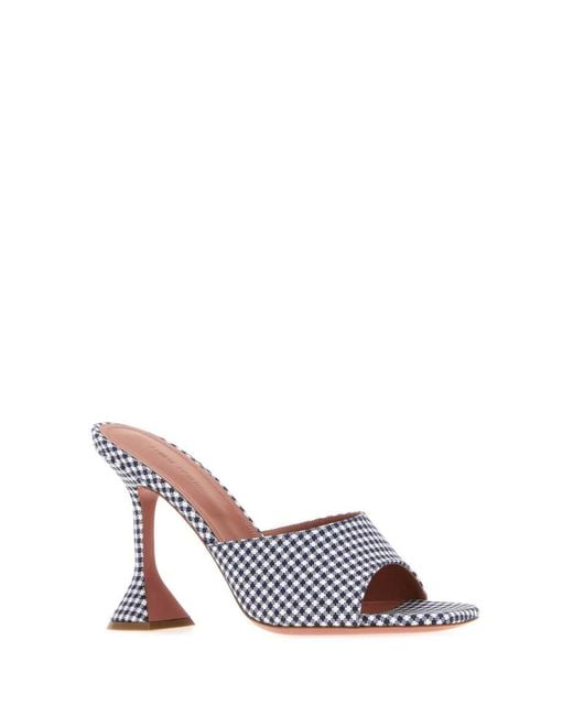 AMINA MUADDI White Checks Heels
