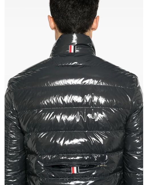 Thom Browne Black Reversible Zip-Up Puffer Jacket
