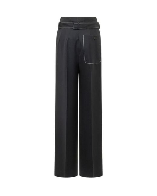 Seafarer Black Straight Flat Front Pants