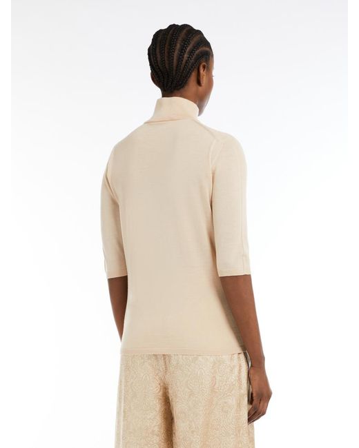 Max Mara White Turtleneck Sweater