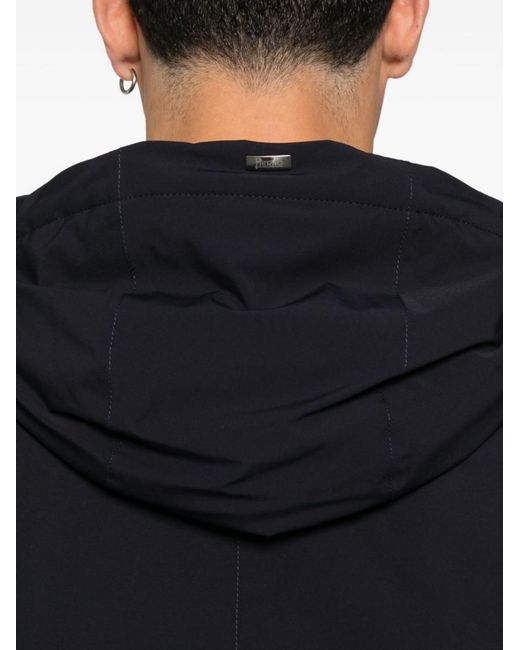 Herno Black Solid Jacket for men