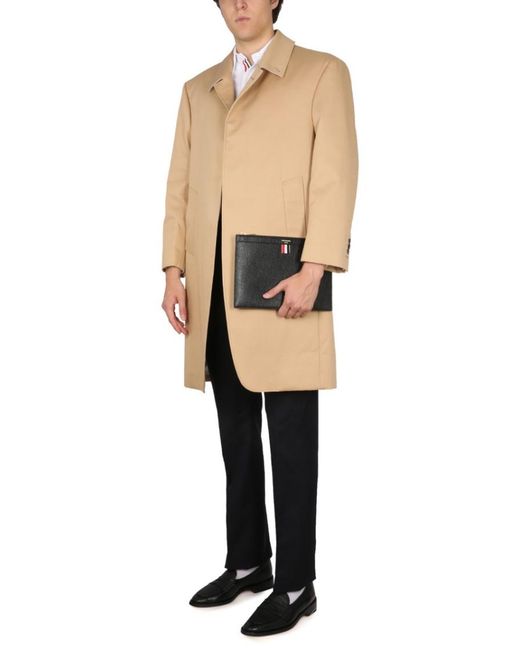 Thom Browne Natural Solid Overcoat for men
