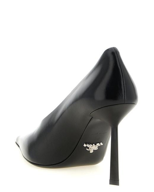 Prada Black Logo Pumps