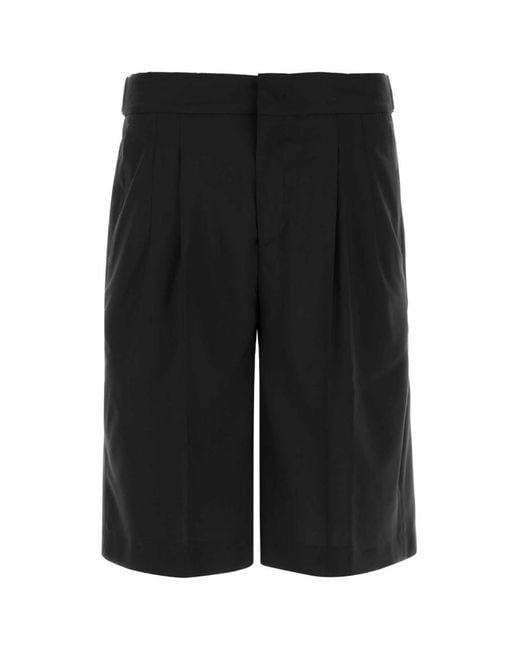 PT Torino Black Solid Shorts for men