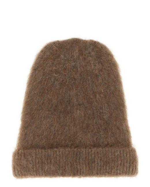 Maison Margiela Brown 'Four Stitches' Cap for men
