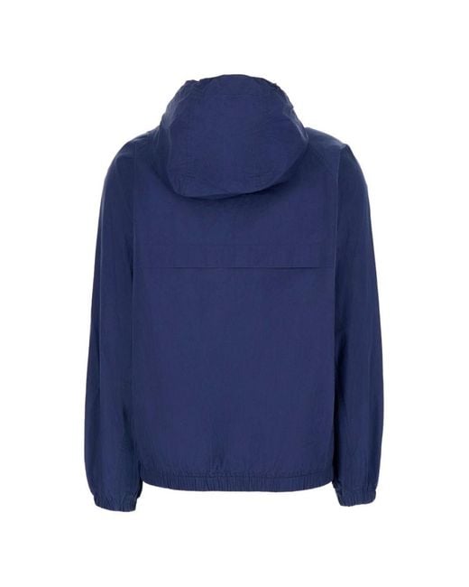 DUNST Blue Solid Hood Jacket