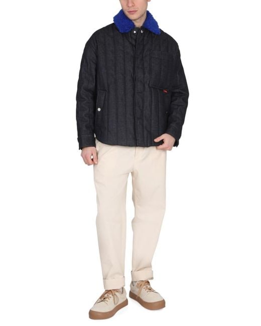 Sunnei Blue Solid Jackets for men