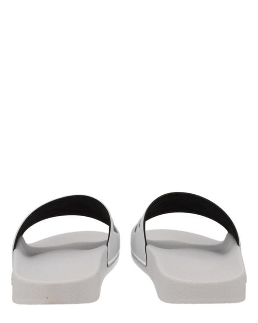 Boss White Logo Slides for men