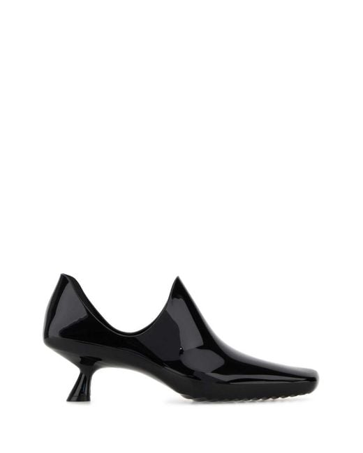 Loewe Black Leather Mules