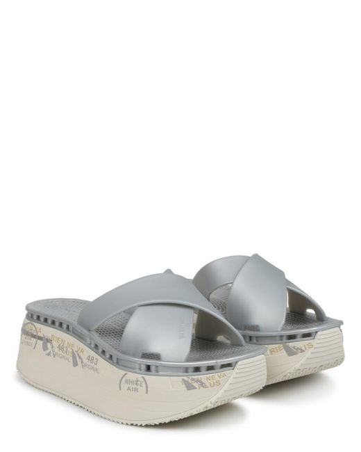 Premiata Gray Solid Moura Sandals