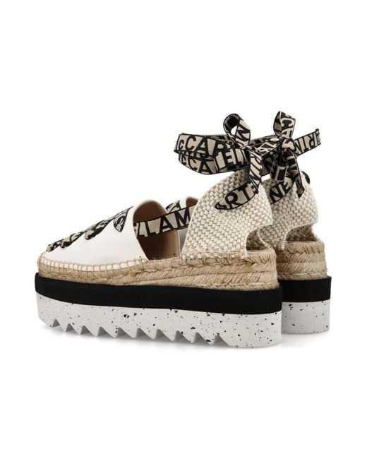 Stella McCartney Metallic Round Toe Espadrilles