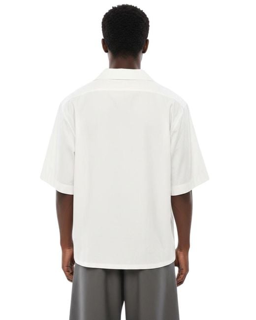 1989 STUDIO White Relaxed Solid Shirt for men