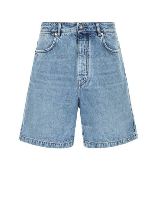 Givenchy Blue Solid Shorts for men