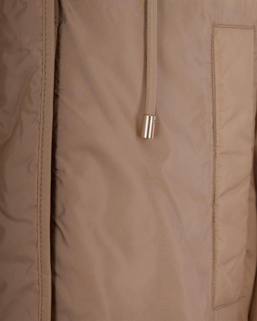 Weekend by Maxmara Brown Solid Hood Jacket