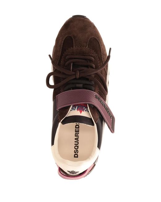DSquared² Brown Logo Sneakers