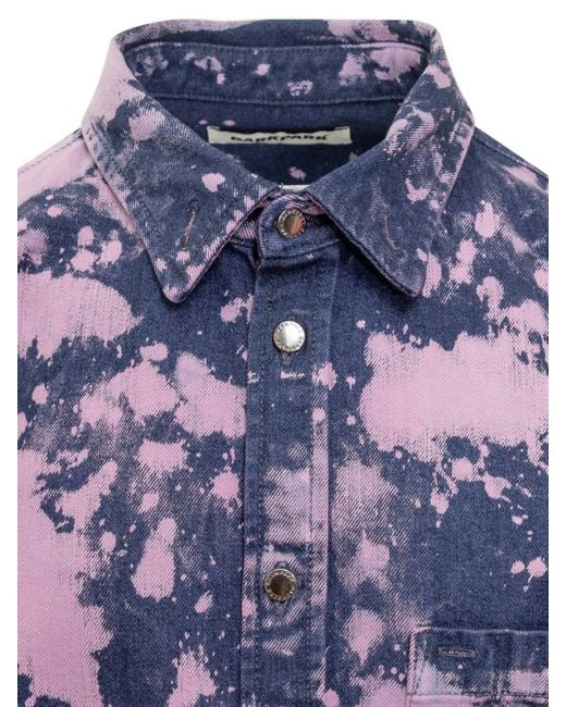 DARKPARK Purple Regular Printed Shirt for men