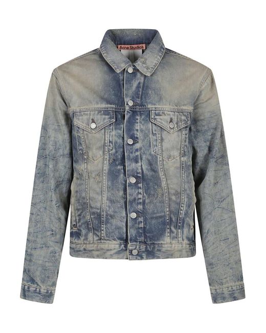 Acne Blue Denim Jacket for men