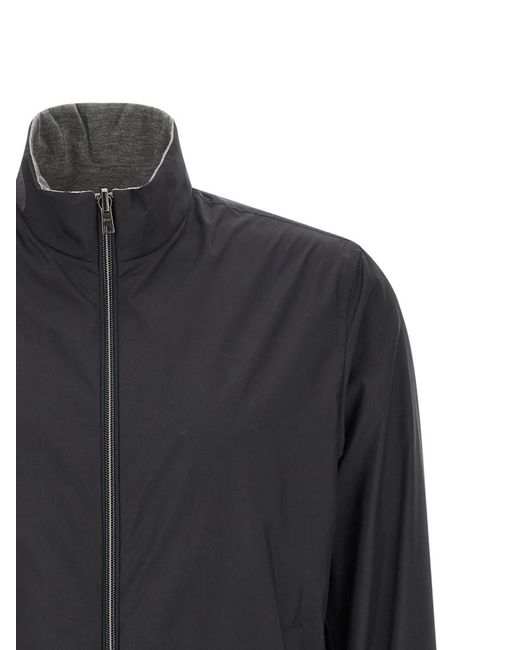 Herno Gray Reversible Jacket for men