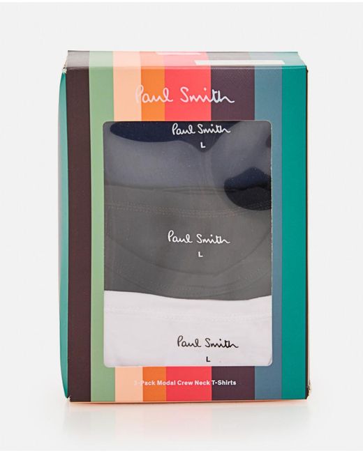 Paul Smith White Basic T-Shirt 3 Pack for men