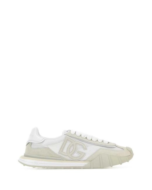 Dolce & Gabbana White Logo Sneakers for men