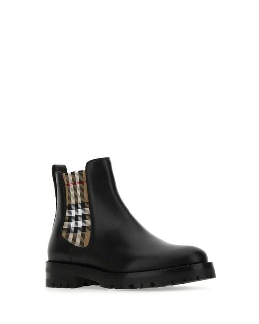 Burberry Black Checks Allostock Boots