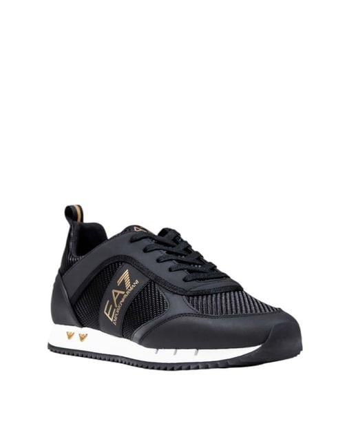 EA7 Blue Logo Sneakers for men