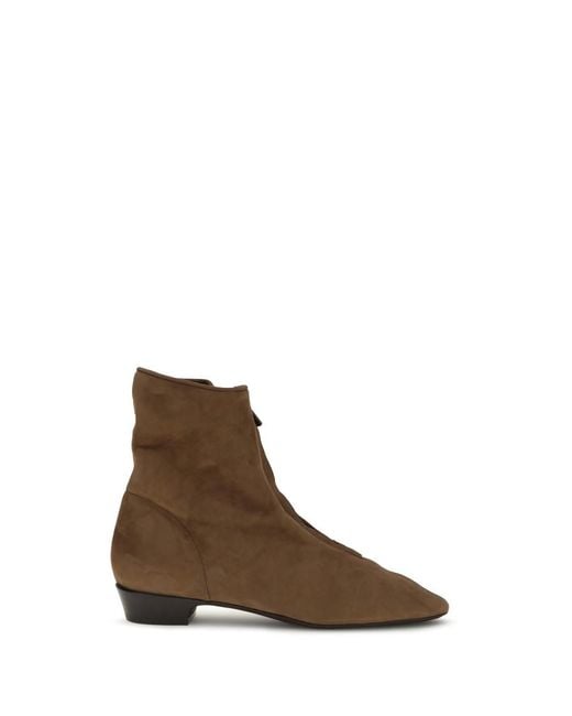 Herbert Levine Brown Suede Ankle Boots