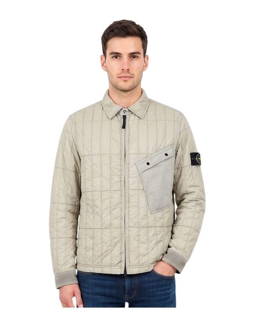Stone Island Natural Light Quilted Jacket for men