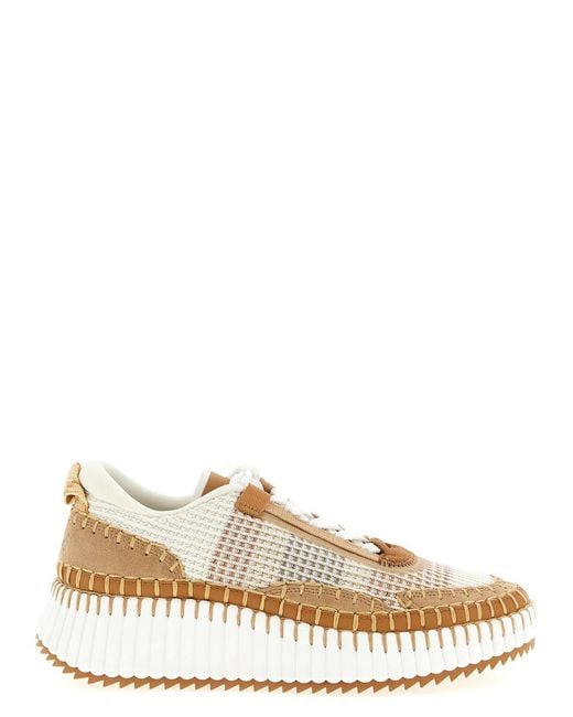 Chloé Natural 'Nama' Sneakers