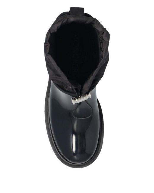Moncler Black Kickstream Wellington Boots