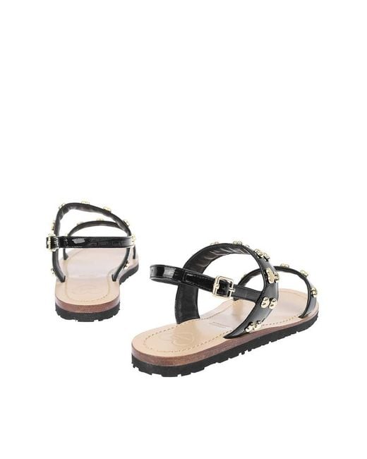 Moschino White Studded Sandals