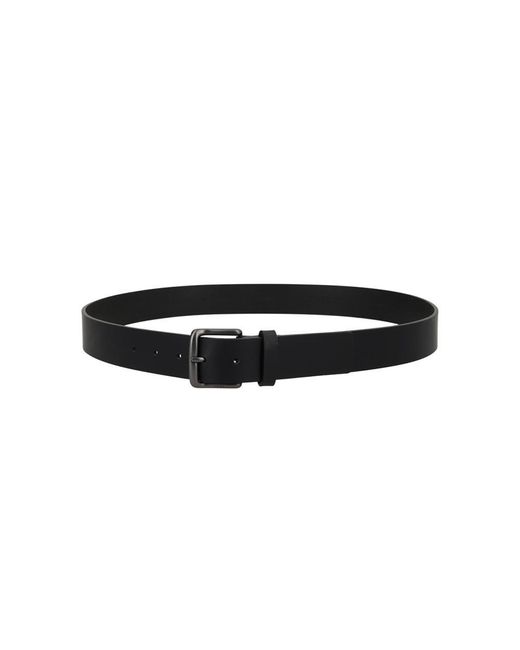 HUGO Black Solid Buckle Belt for men