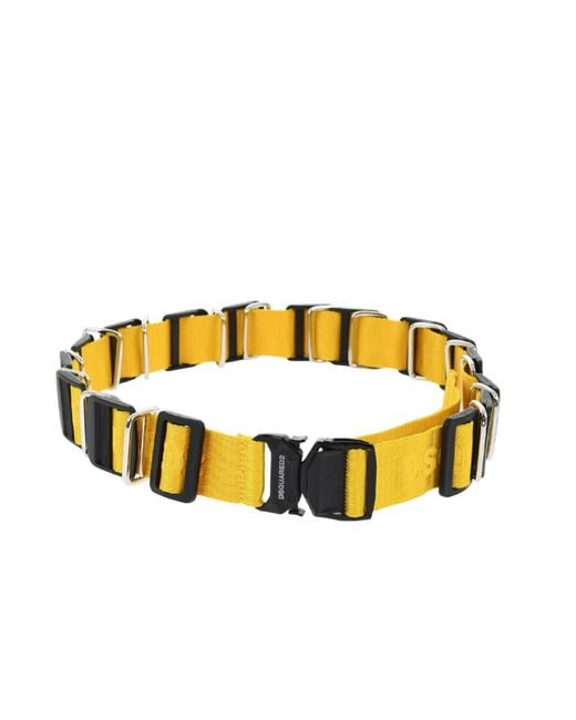 DSquared² Metallic Logo Belt for men