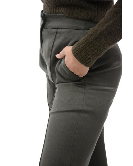 Sa Su Phi Black Tailored Flat Front Pants