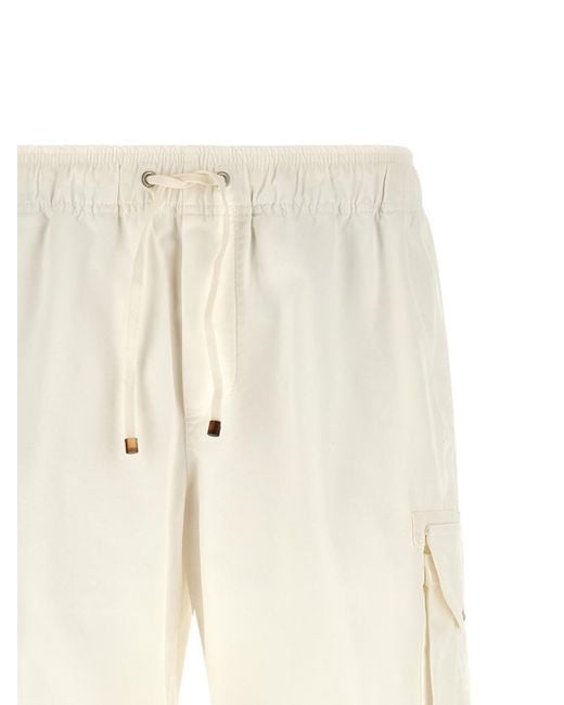 Brunello Cucinelli Natural Solid Shorts for men