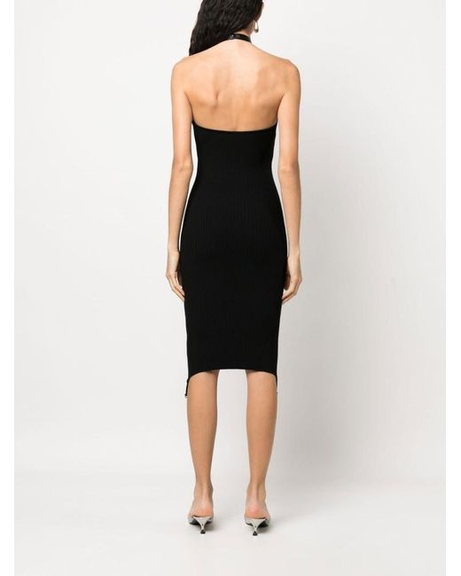 Courreges Black Sleeveless Long Dress