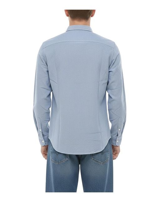 DIESEL Blue Regular Shirt for men
