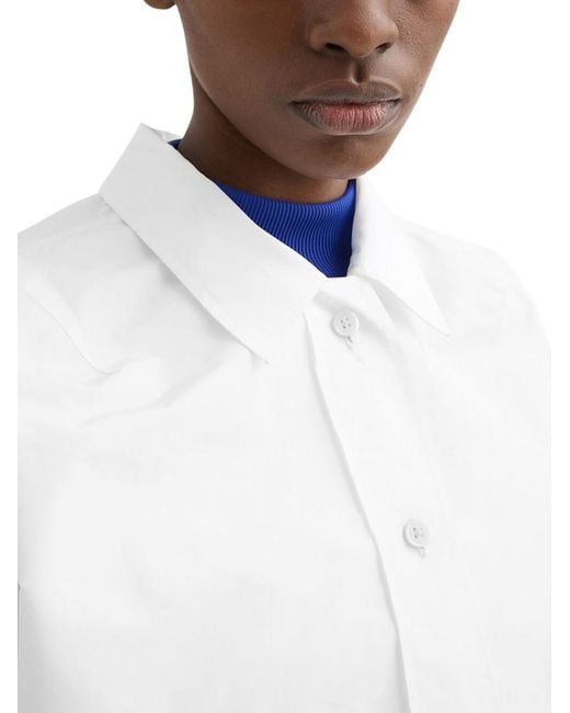 Jil Sander White Cropped Jacket