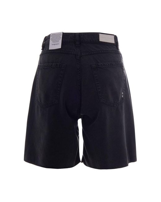 ICON DENIM Blue Solid Shorts