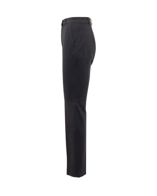 Max Mara Blue Slim Flat Front Pants