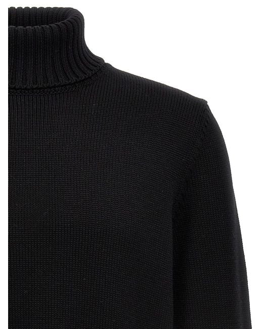Zanone Black Turtle-Neck Sweater for men