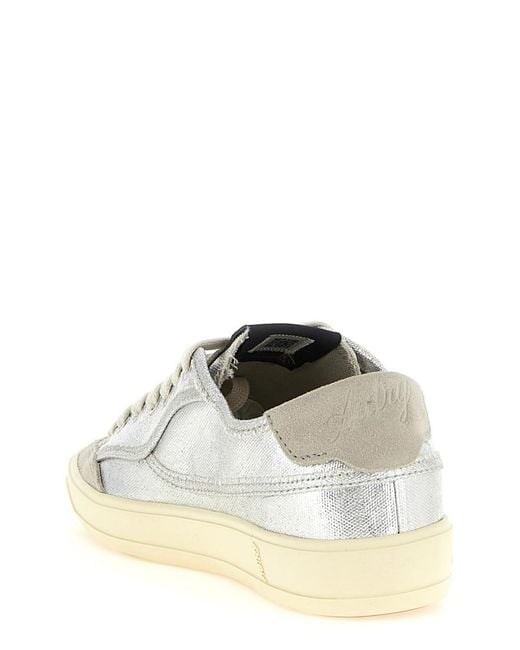 Autry White Lace Up Sneakers
