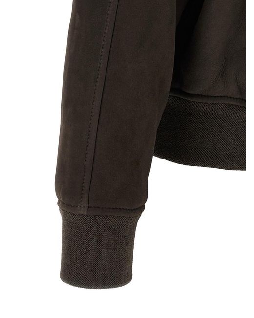Giorgio Brato Black Solid Shirt Collar Jacket for men
