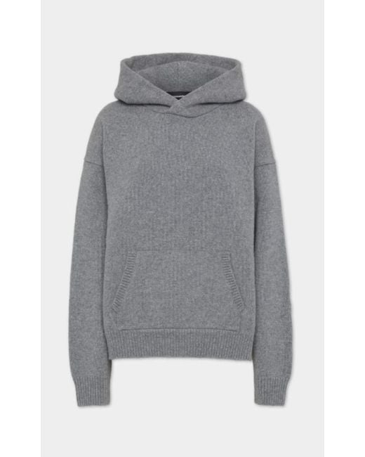 DSquared² Gray Wool Hoodie