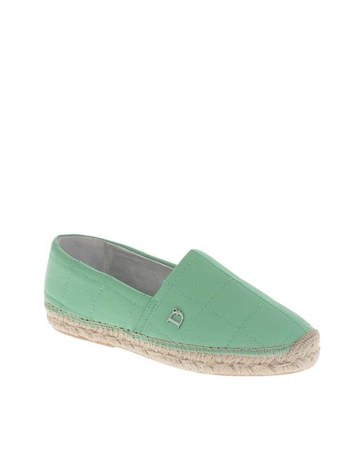 DSquared² Green Leather Espadrilles