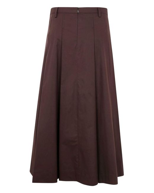 Seventy Brown Cotton Skirt
