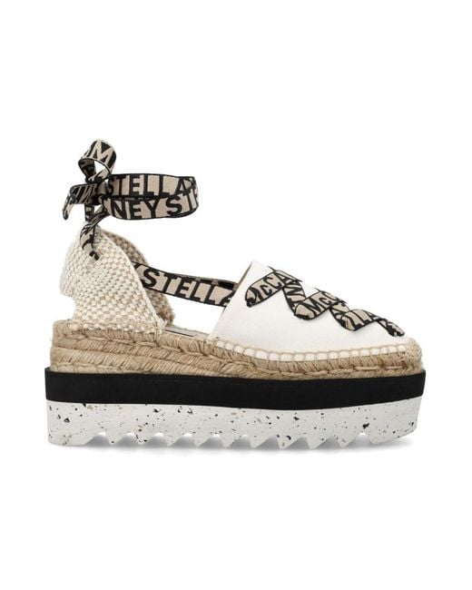 Stella McCartney Metallic Round Toe Espadrilles